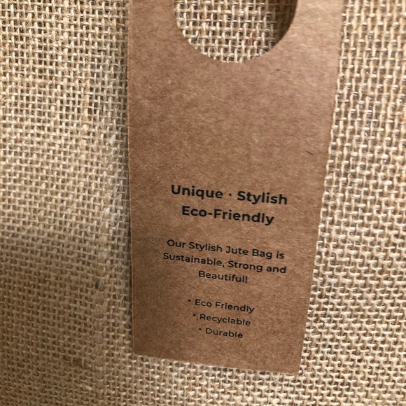 🌸HOST PICK🌸ECO-Friendly Jute Tote Bag NWT - Picture 7 of 8